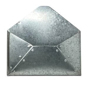 Galvanized Metal Wall Decor Letter Shaped Mail Box Farmhouse Rustic
